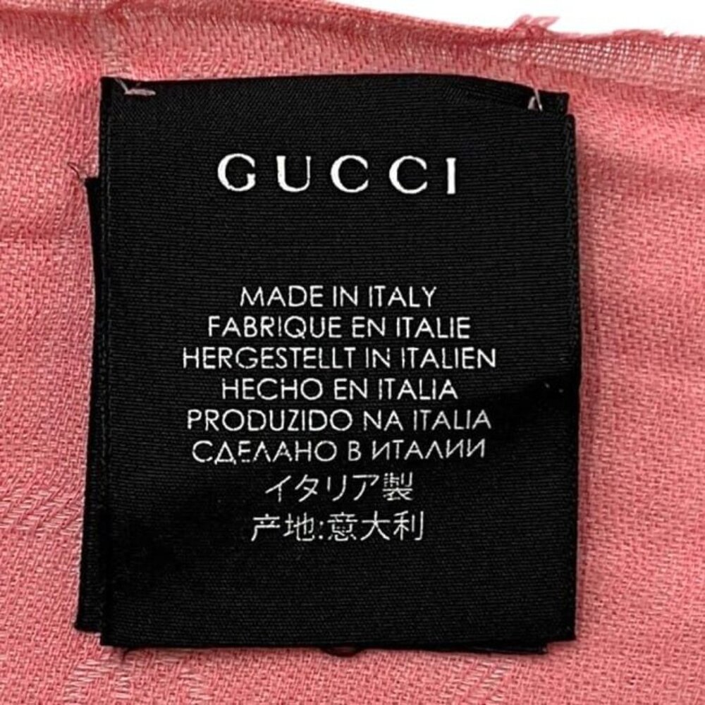 Gucci Shawl Pink Cleaned - Picture 6 of 10